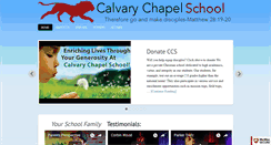 Desktop Screenshot of calvarychapelschool.org